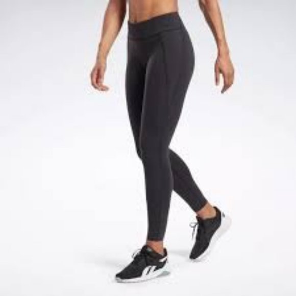 NWT REEBOK LUX PERFORM HIGH RISE TIGHT LEGGINGS BLACK XS - Picture 3 of 9